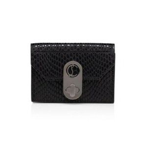 Christian Louboutin Black Elisa Ankle Leather Cardholder Wallet